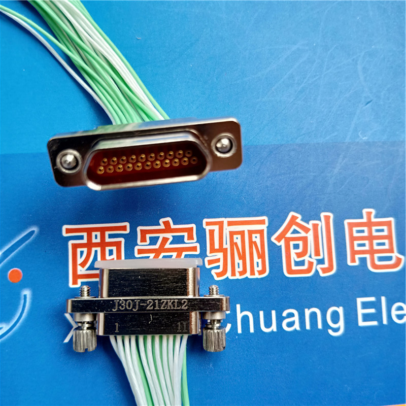 连接器J30J-21ZKL2 J30J-21ZKN J30J-21ZKN-J 21芯插座新品现货