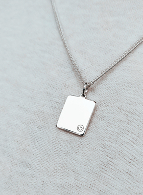 diy手工锁骨链定制刻字