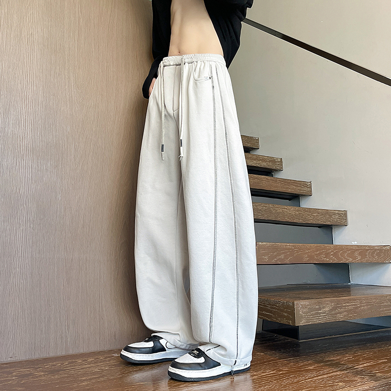 2025秋冬款卫裤男士直筒阔腿裤休闲拼接运动裤弯刀裤1001GF18P68,男装休闲裤,星座1001 2025秋冬款卫裤男士直筒阔腿裤休闲拼接运动裤弯刀裤1001GF18P68,男装休闲裤,星座1001