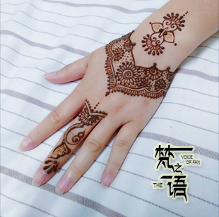 tattoo海娜膏手绘纹身膏尼泊尔刺青纹绣持久整盒套餐 印度Henna
