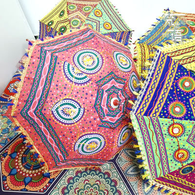 印度进口婚礼遮阳花伞装饰道具