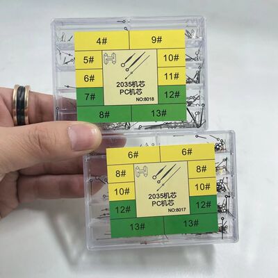 修表配件 2035机芯三针 PC机芯指针 盒装 手表维修 一盒的价格