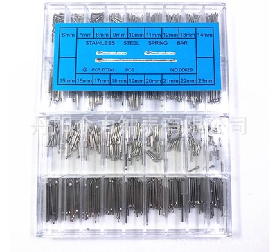 手表配件 不锈钢表带配件 开口销子 插销卡针发夹 钢带连接轴表针