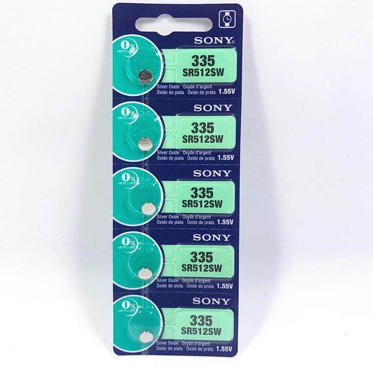 原装正品 SONY索尼335/SR512SW氧化银1.55V纽扣式手表电池 一粒价