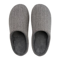 Machine-washable indoor home, couples, men and women, plush warm soft-soled anti-slip and silent floor, household cotton slippers for winter thumbnail 8