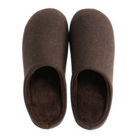 Machine-washable indoor home, couples, men and women, plush warm soft-soled anti-slip and silent floor, household cotton slippers for winter thumbnail 5