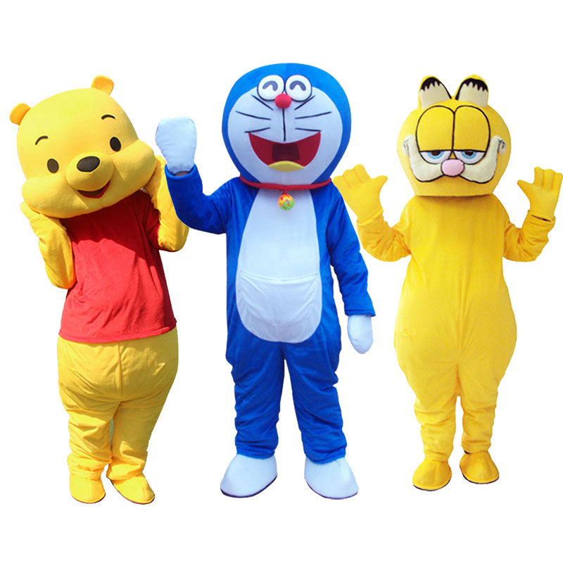 加菲猫维尼熊服饰传单卡通人偶