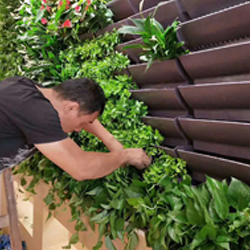 户外绿植墙种植盒墙体绿化花盆植物墙花盆立体绿化壁挂式花盆
