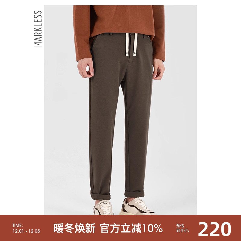 Markless加厚休闲裤冬季新款裤子