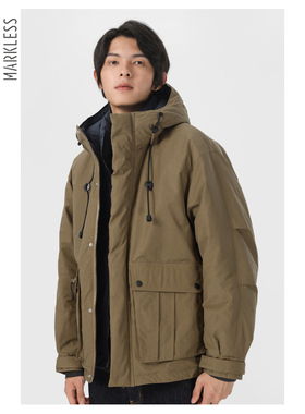 Markless90白鸭绒羽绒服男冬季新款男士立领防风保暖外套双门襟