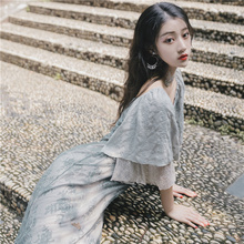 仙女超仙森系连衣裙2020新款夏季遮肉显瘦大摆宽松秋装很甜美裙子