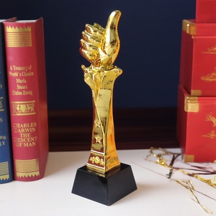 树脂创意奖杯定制水晶金属定做优秀员工儿童荣誉制作奖牌