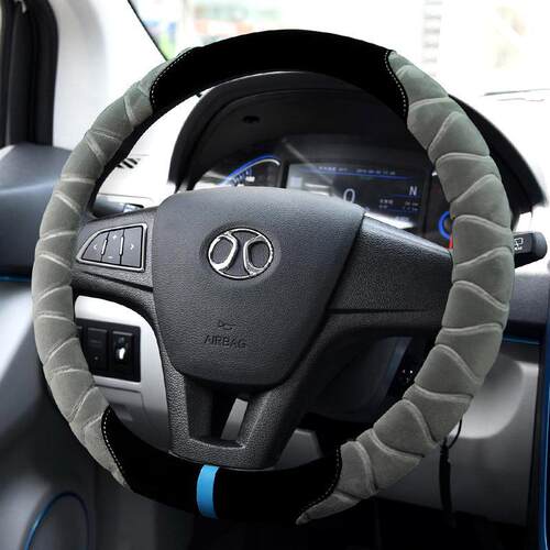 北汽E系列E150E130绅宝X65D20D50D70专用毛绒方向盘套冬季车把套