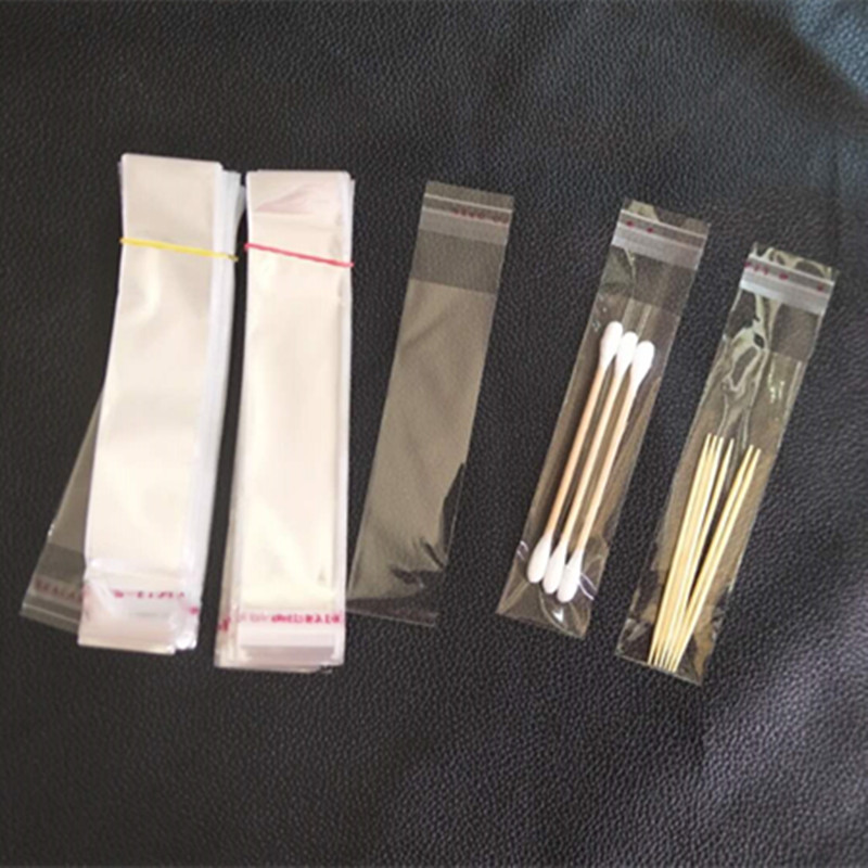 牙签竹签一次性水果叉包装袋 OPP自粘口礼品袋 透明塑料袋1000只