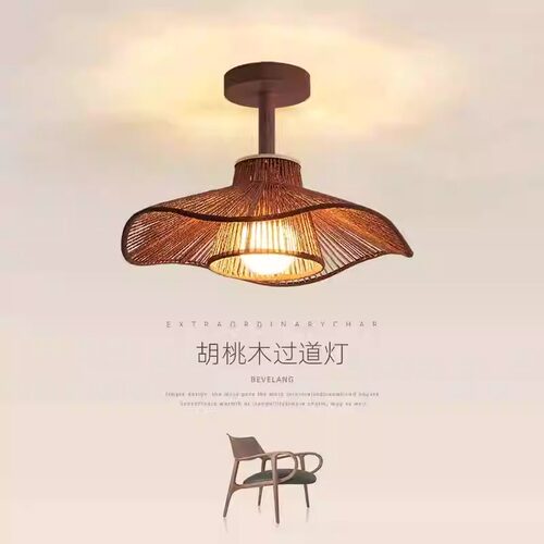 侘寂风卧室过道吸顶灯