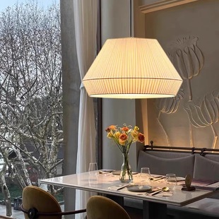 日式侘寂风吊灯禅意茶室民宿复古餐厅酒店包间宋代美学布艺餐饮灯