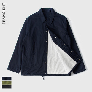 Maunsell 2020AW日系工装保暖宽松加绒教练夹克男女式夹克外套男