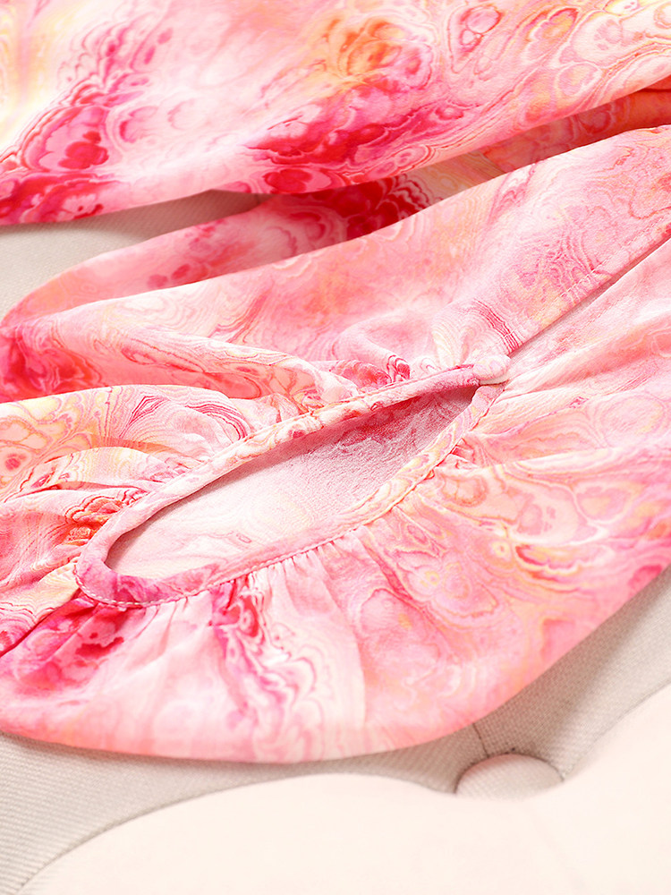 WOMENS SINGLE-LAYER SILK SHIRT IS NOT TRANSPARENT THIN AND FASHIONABLE IN SUMMER LOOSE MULBERRY SILK FAT MM VERSATILE TOPS