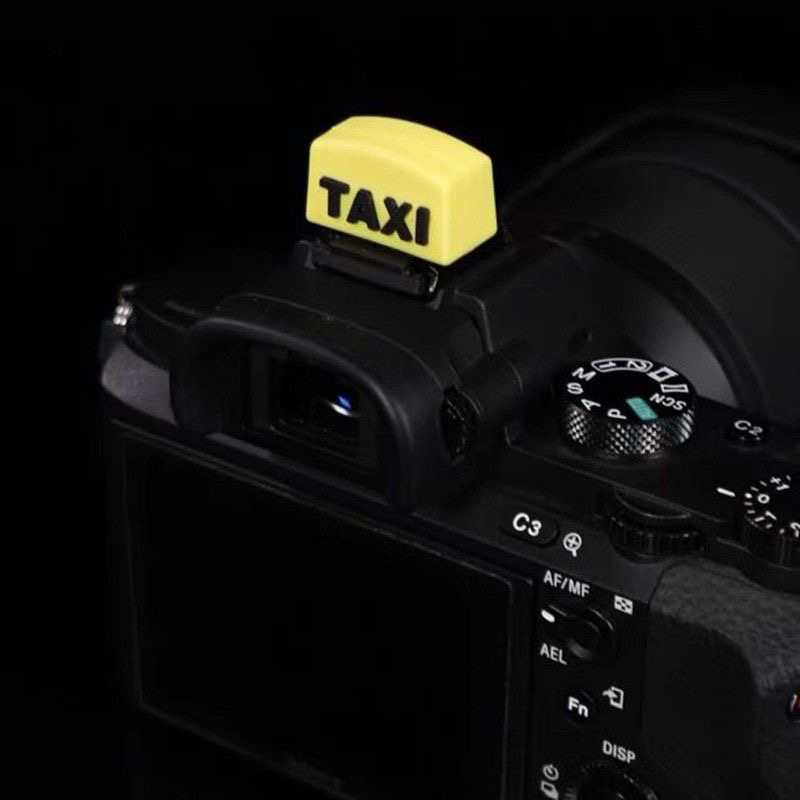 适用于佳能200D二代R50尼康Z30 Z502创意卡通TAXI热靴盖索尼A6700