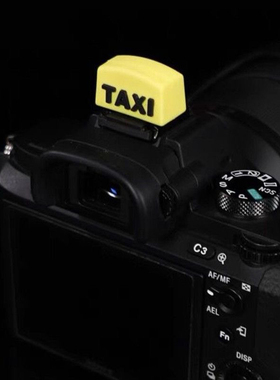 适用于佳能200D二代R50尼康Z30 Z502创意卡通TAXI热靴盖索尼A6700