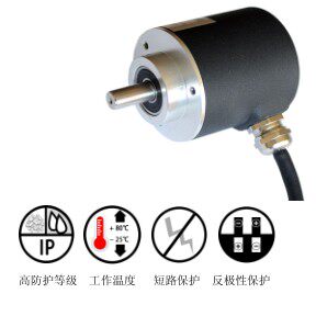GAS60每圈13位高精度光电码盘，RS485 自由协议输GEMPLE编码器