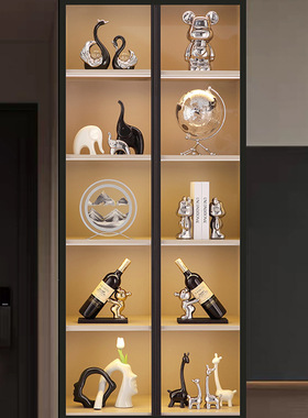 荣远家居酒柜摆件套装组合餐边柜橱柜办公室电视柜客厅工艺装饰品