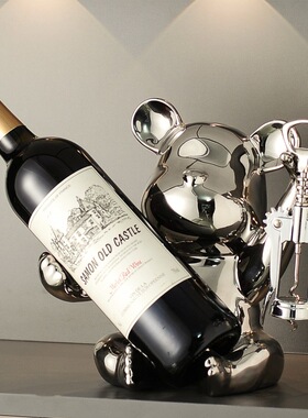 暴力熊创意高档客厅红酒架摆件酒柜装饰品家居玄关餐桌电视柜摆设