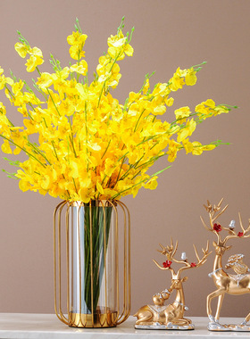 轻奢玻璃花瓶摆件创意客厅干花插花花艺现代玄关电视柜餐桌装饰品