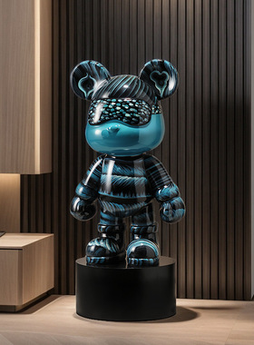 暴力熊大摆件落地客厅网红服装店铺门店家居装饰储钱罐乔迁送礼品