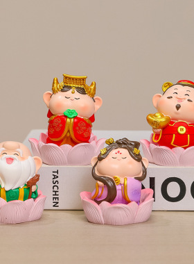 防脱发娘娘生发小神仙办公室桌面招财摆件装饰情绪稳定治愈系礼物