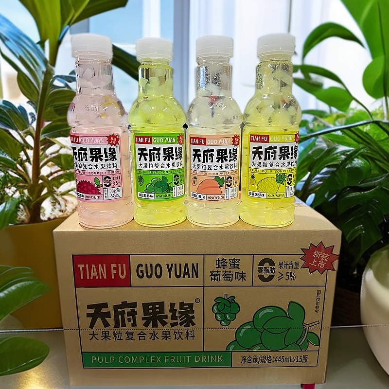 天府果缘风味果汁湖北大果粒