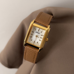 皮带手表女式 轻奢小表盘高级感女士长方形ing风小众设计原创腕表