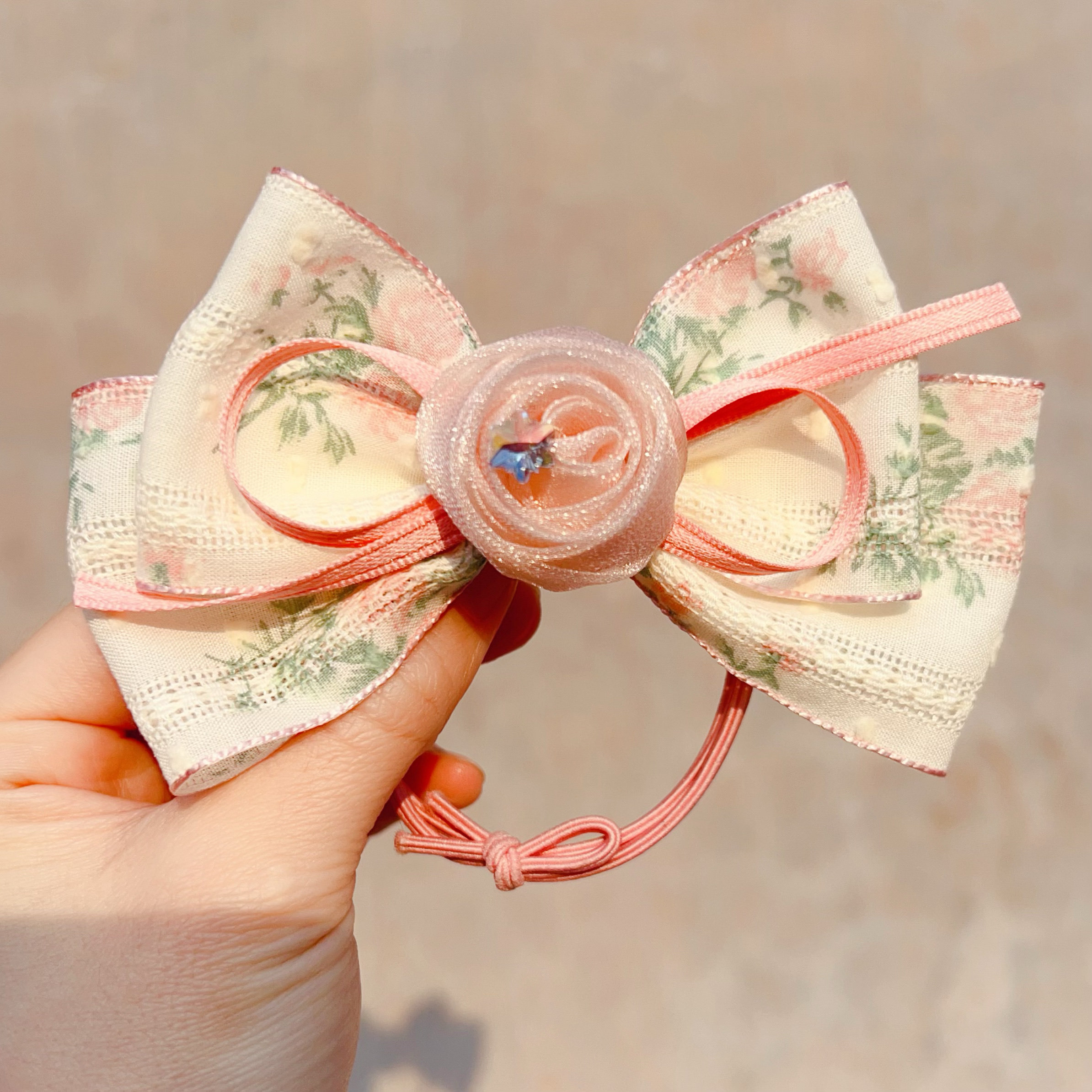春秋碎花蝴蝶结儿童发饰女童发圈发绳宝宝百搭可爱头饰公主配饰,童装/婴儿装/亲子装,发饰,淘宝优惠券,粉丝福利购,淘宝优惠卷