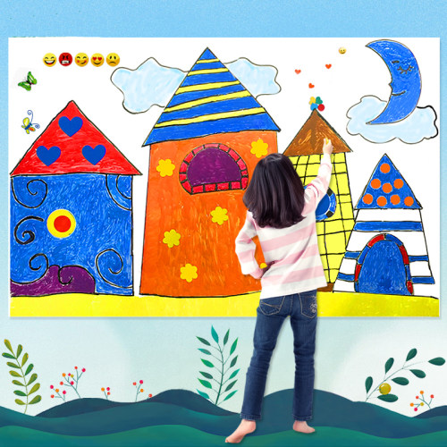 幼儿园8k4k超大贴墙涂鸦开素描纸