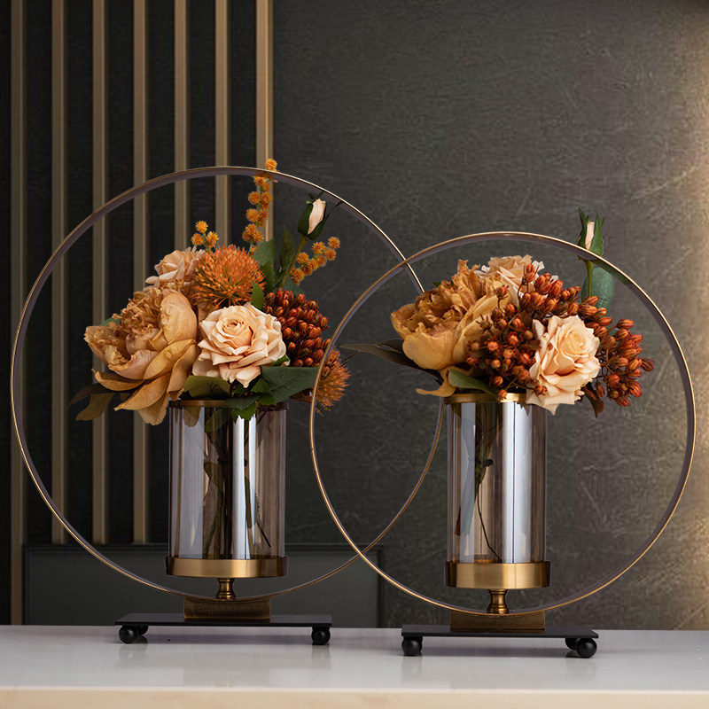 轻奢花瓶仿真花艺假花装饰摆件酒店客厅电视酒柜玄关餐桌家居饰品,家居饰品,仿真花/假花,淘宝优惠券,粉丝福利购,淘宝优惠卷