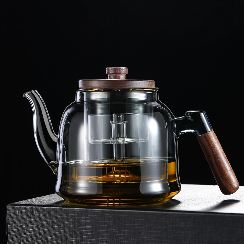 玻璃煮茶壶2026新款耐高温茶水分离双内胆加厚烧水壶电陶炉专用壶
