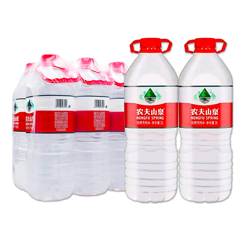 农夫山泉非矿泉水2L*8瓶饮用天然水 弱碱性泡茶水优质好水大瓶水