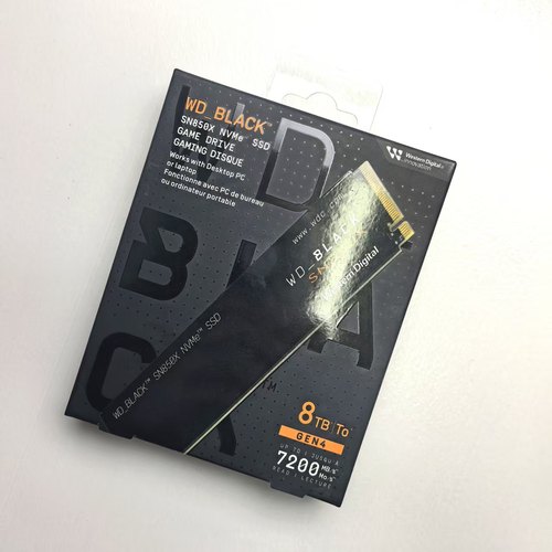 WD/西部数据 固态 SN850X 8T固态硬盘 普通版 顺丰发货保修三个月