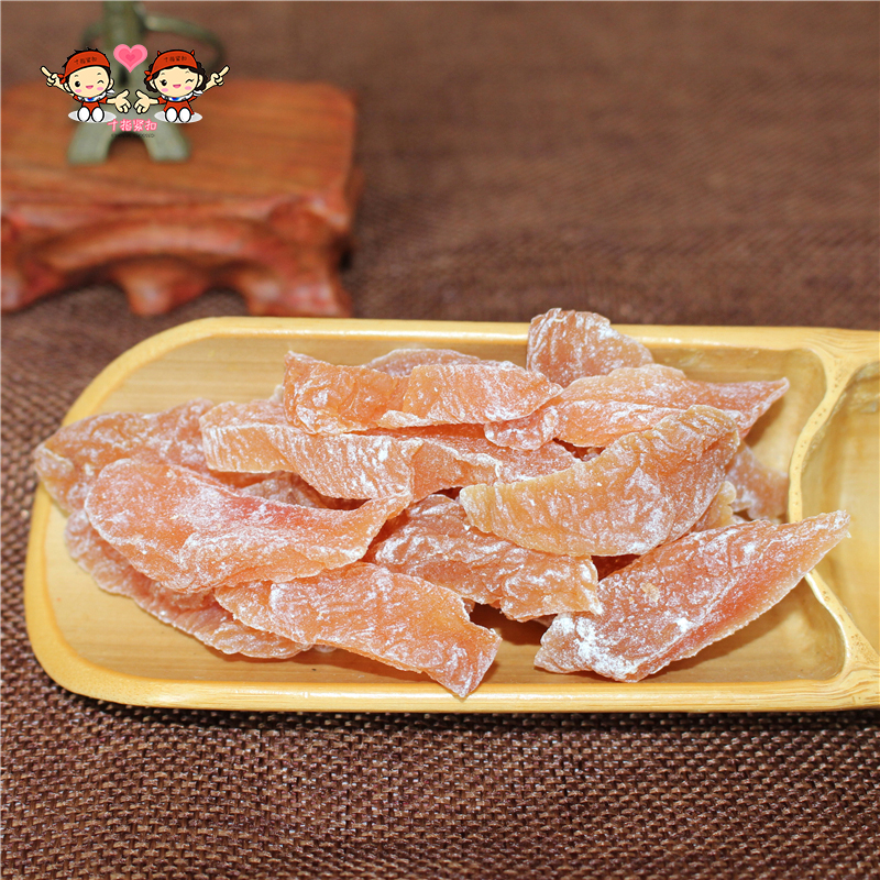 盐津桃肉桃干桃条250gx2包邮果脯凉果蜜饯孕妇零食休闲食品话桃条