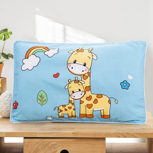 长颈鹿儿童男孩全棉枕套40x60纯棉枕头套30x50cm幼儿园卡通枕芯套
