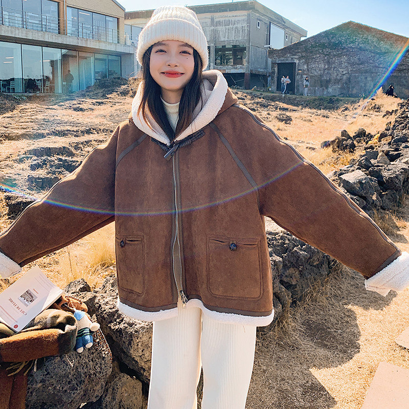 现货两穿皮毛一体买家秀已更2C282-6653P185K268,女装短外套,2C282