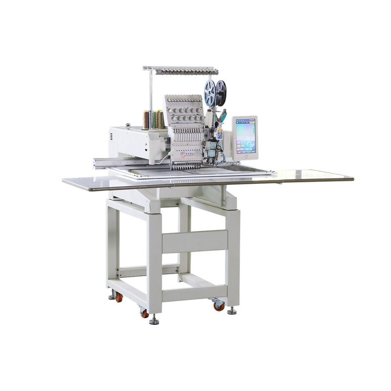 厂家供应 电脑一头 刺绣机 盘带混合绣 缠绕绣 多功能规格绣花机