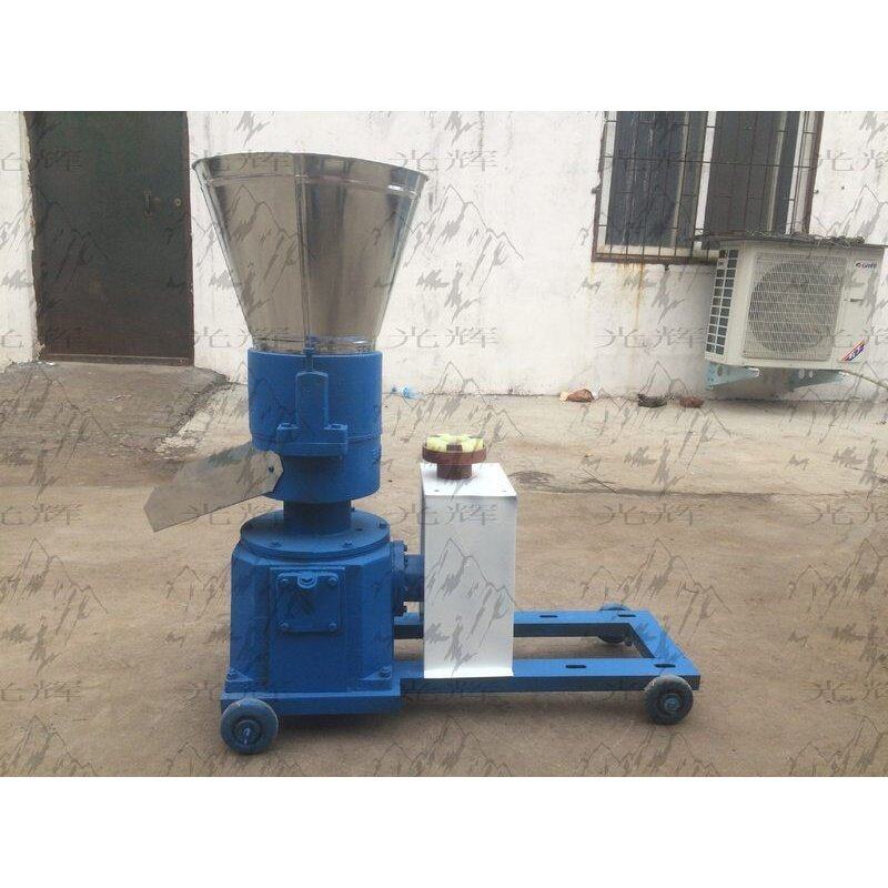 光辉源头厂家批发家用小型秸秆饲料颗粒牛羊猪鸡鸭制加工机铡草械