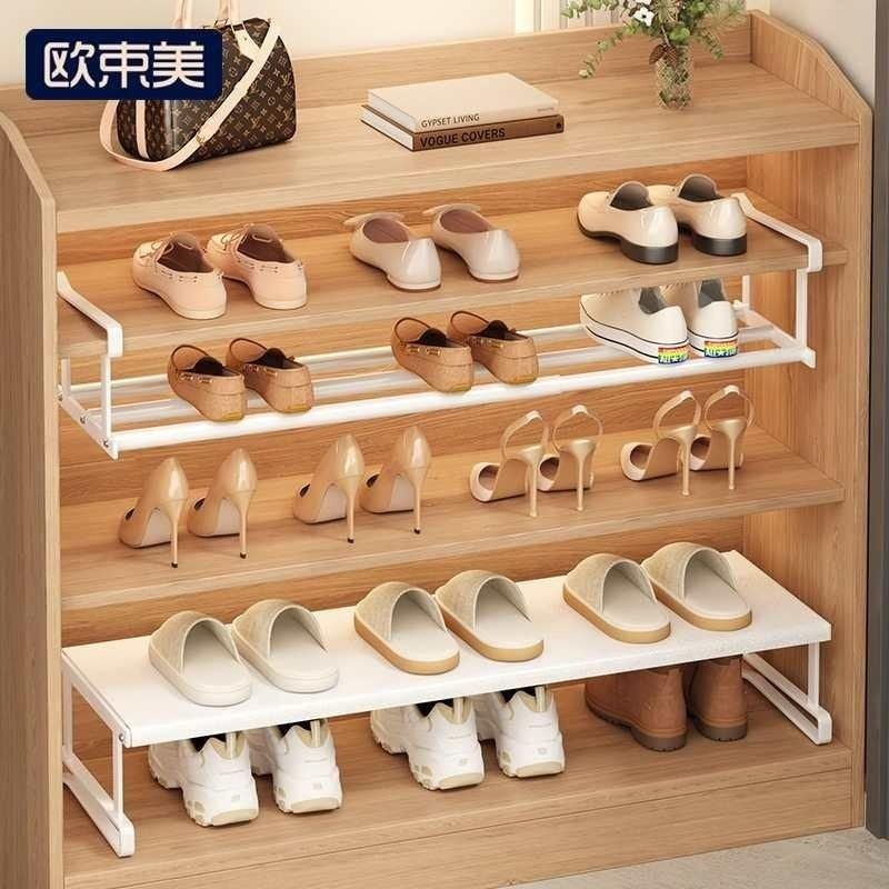 伸缩鞋架省空间鞋子收纳置物架伸缩批发橱柜可鞋柜内置架隔层隔板,收纳整理,鞋子收纳架,淘宝优惠券,粉丝福利购,淘宝优惠卷