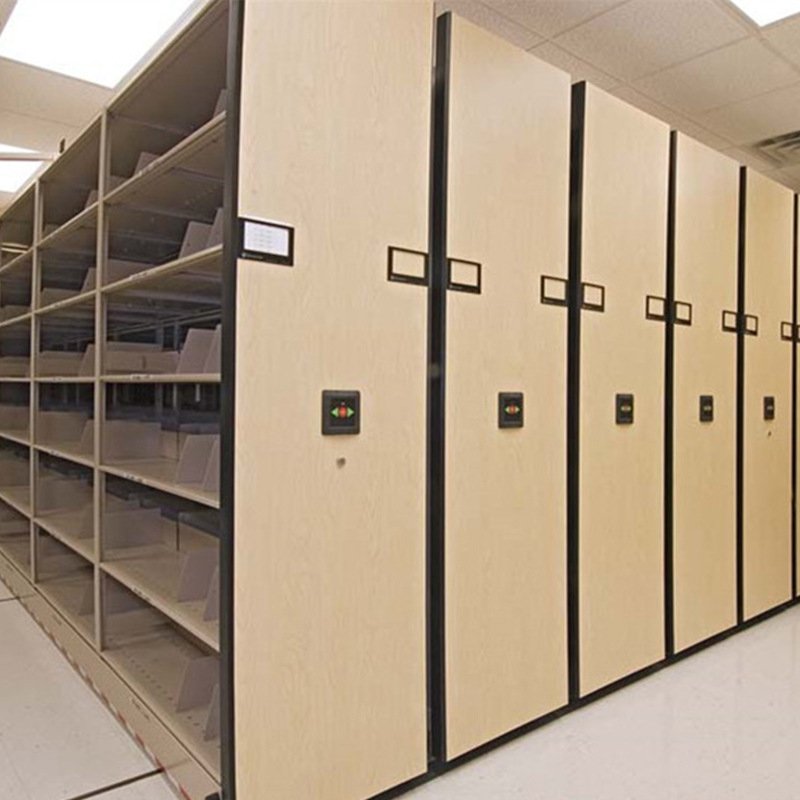 档案室电动智能移动密集架密集柜办公文件柜手摇式轨道式移动货架