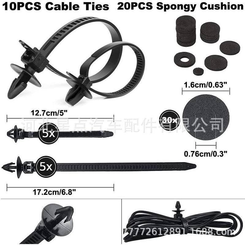 汽车卡扣620pcs盒装卡扣16种汽车保险杠修理包紧固 膨胀螺丝卡子