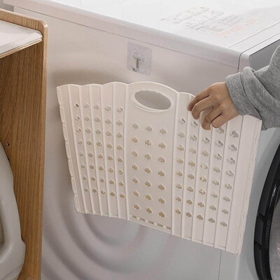 Wholesale Large Foldable Laundry Basket, Wall-Mounted Laundr