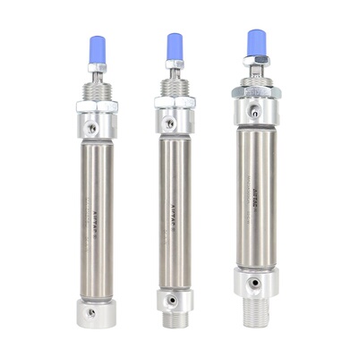 亚德客不锈钢迷你气缸MA16X20X25X30X50X75X100X125X150SU/CA/CM