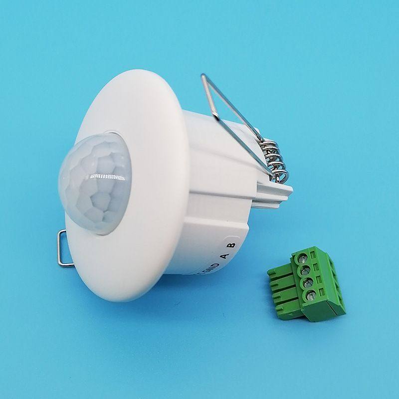 RS485微型红外线感应器12V24V485弱电感应器智能家居嵌入式人体