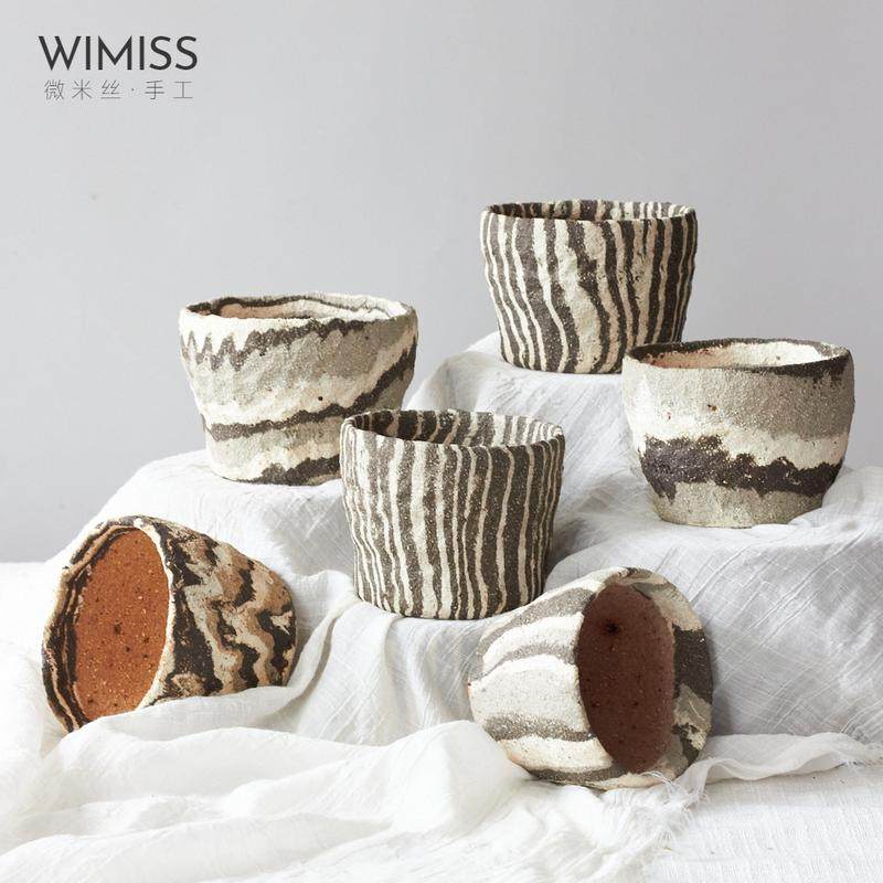 30【≈内口9/高8】抽象文艺创意粗犷粗陶多肉仙人掌手工陶育苗盆,鲜花速递/花卉仿真/绿植园艺,花盆,淘宝优惠券,粉丝福利购,淘宝优惠卷